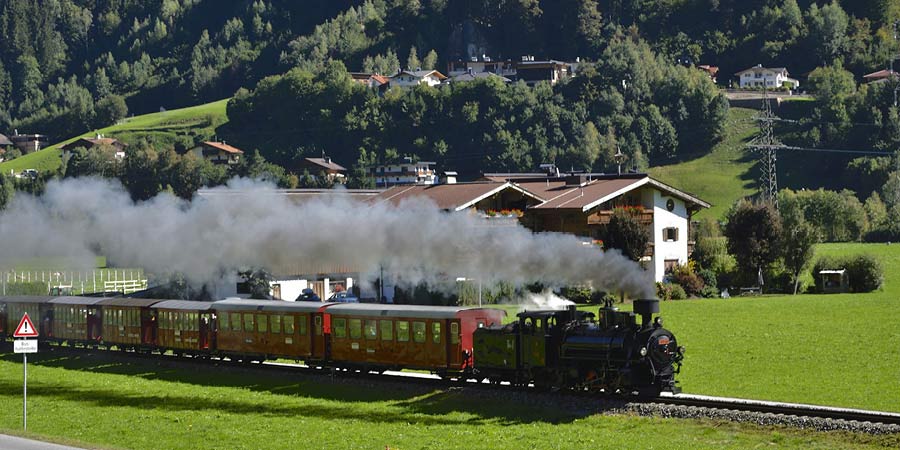 Riding the steam-hauled Zillertalbahn to Mayrhofen