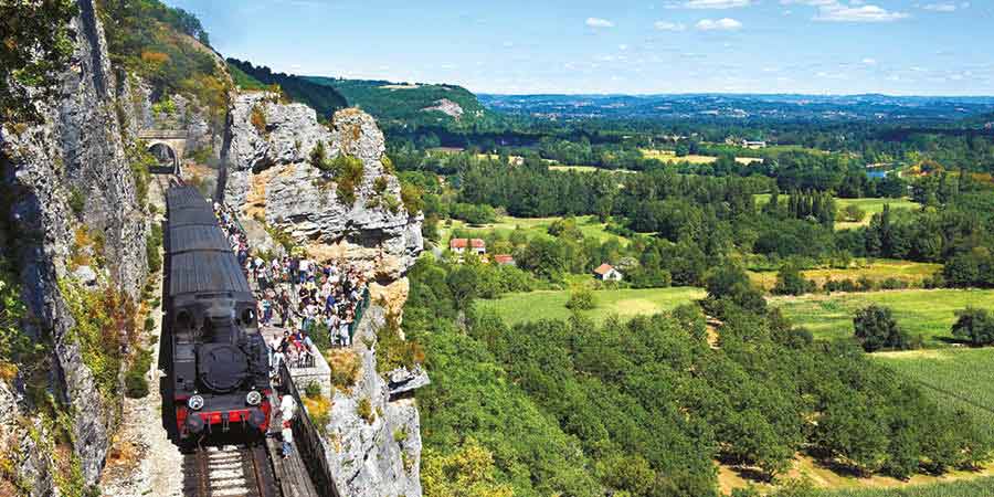 Riding the Truffadou steam train