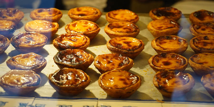 Portugal’s traditional pastries, Pastel de Natas.  